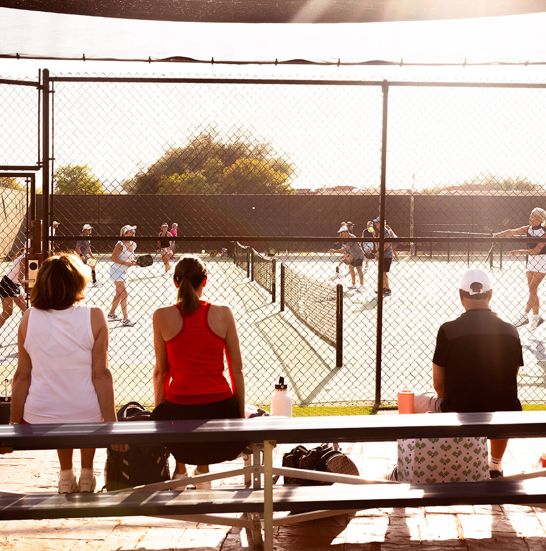 pickleball players