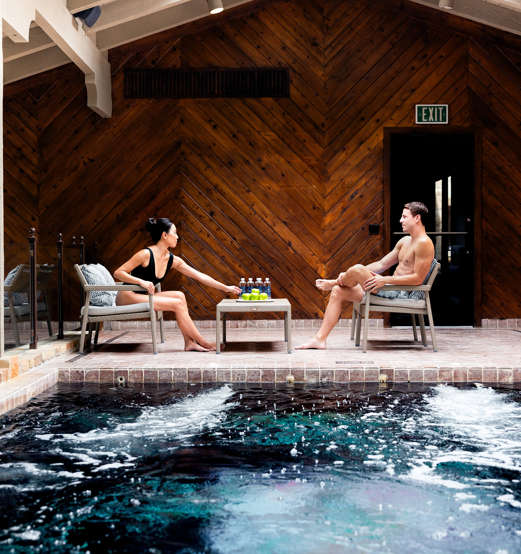 couple at spa